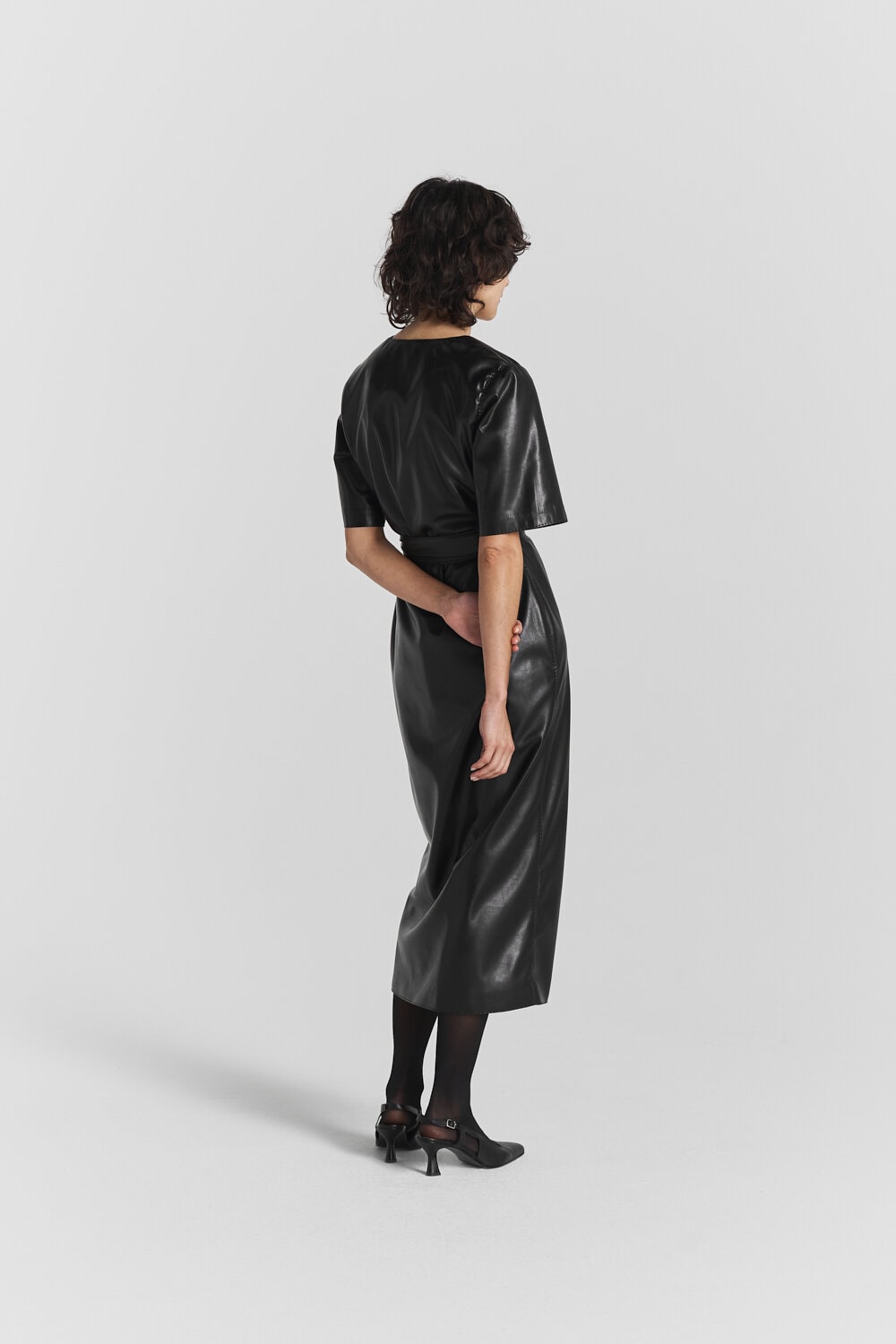 Ella Faux Leather Dress