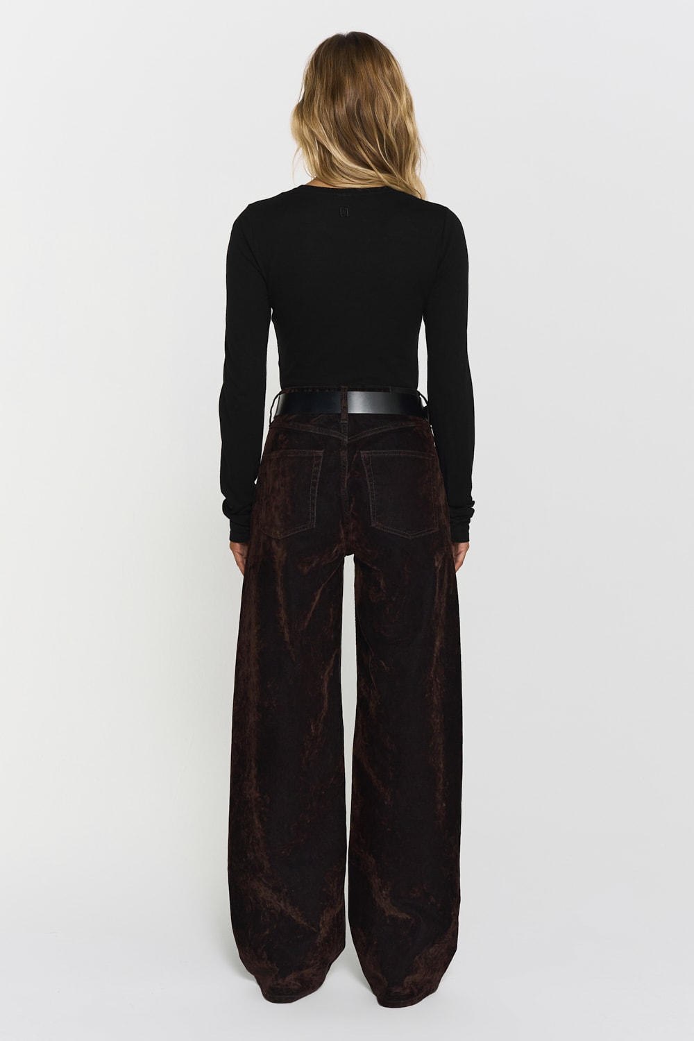 Turid Flocked Denim Jeans