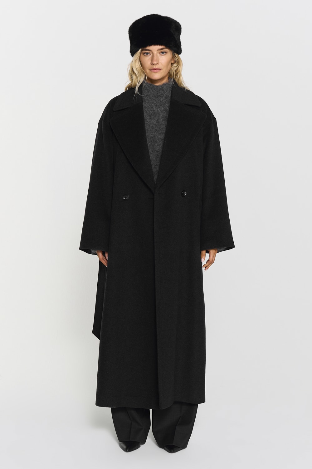 Roya Wool Blend Coat