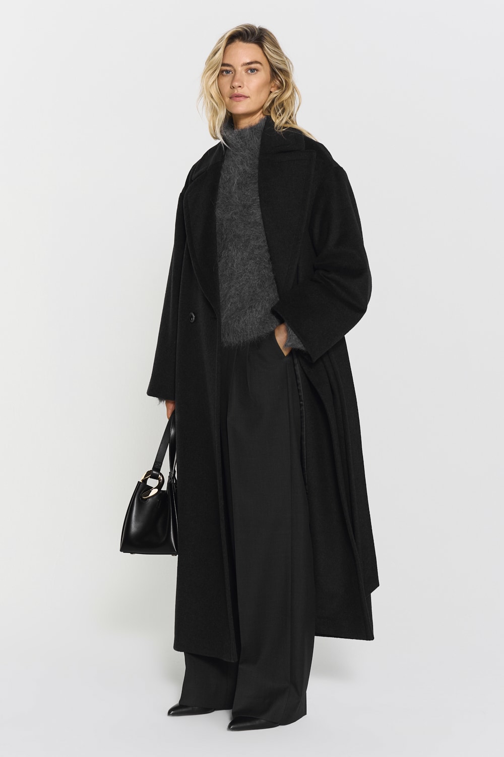 Roya Wool Blend Coat