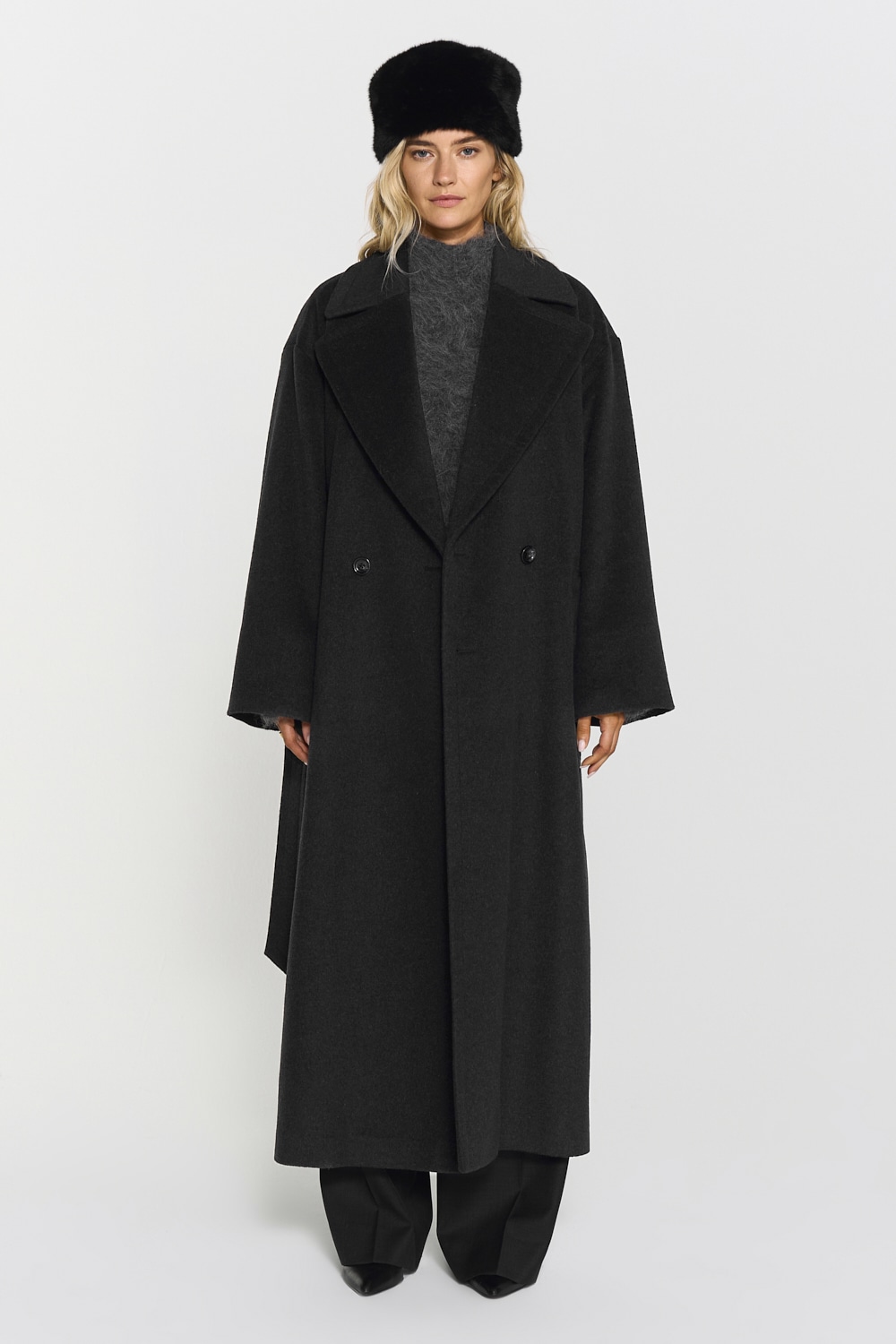 Roya Wool Blend Coat
