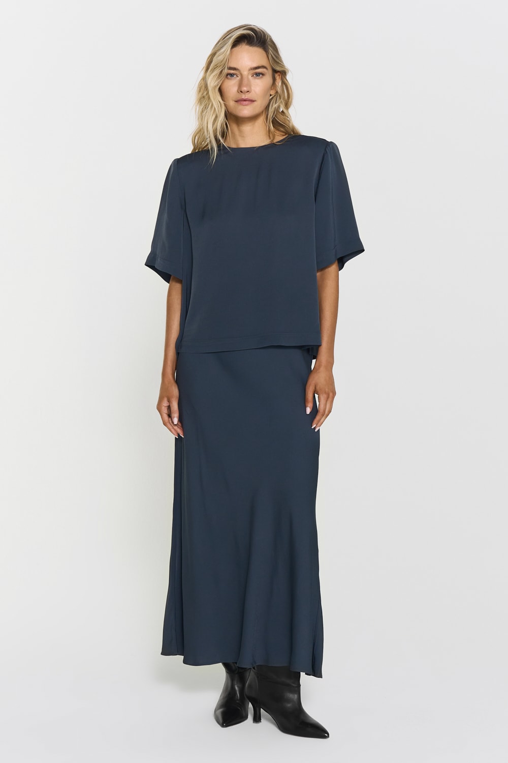 Tyne Satin Skirt