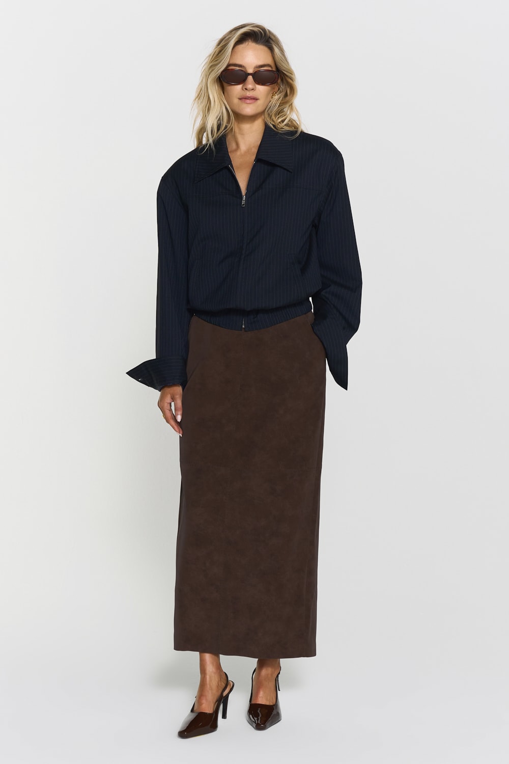 Yara Faux Suede Skirt