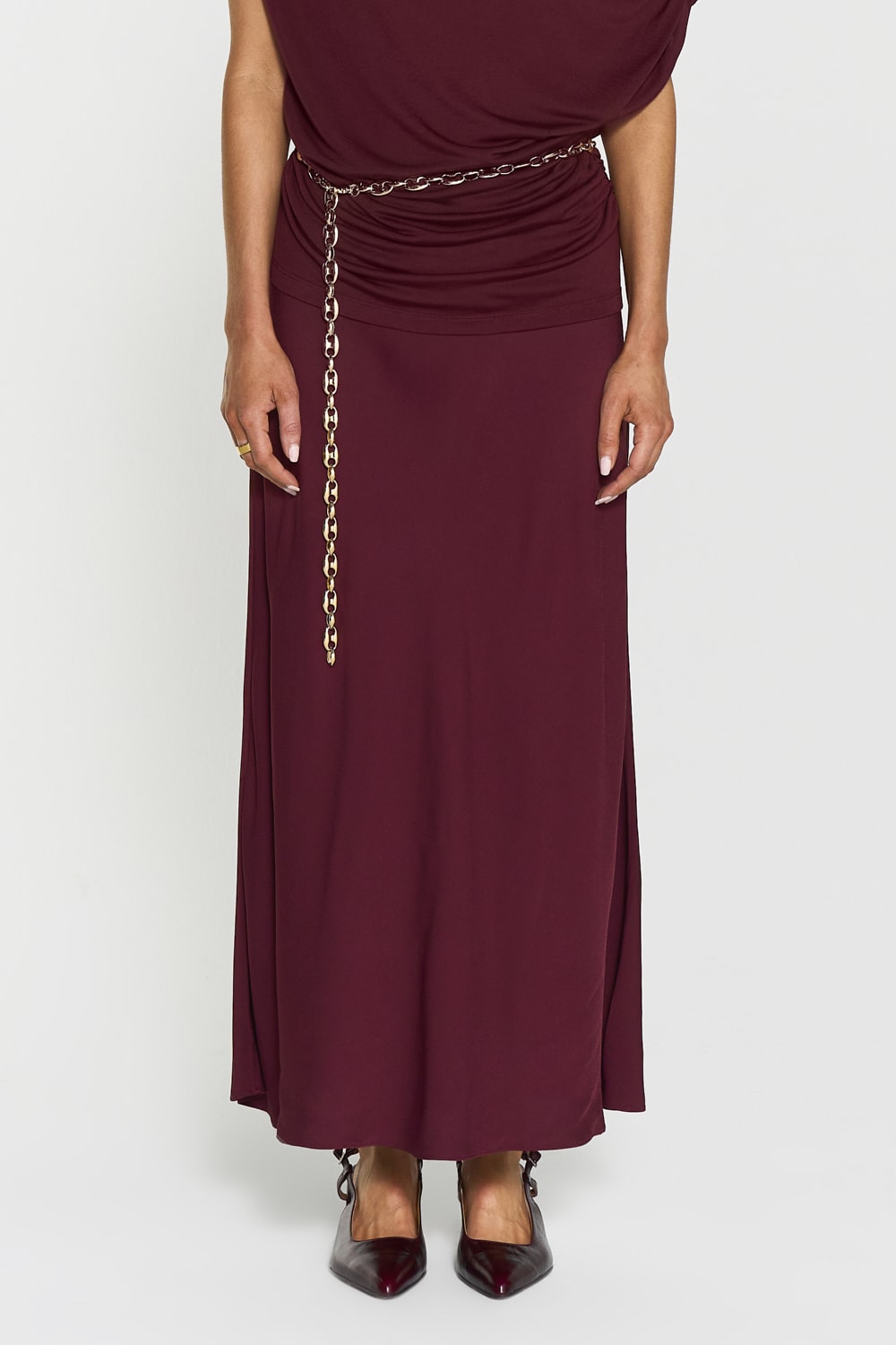 Tyne Satin Skirt