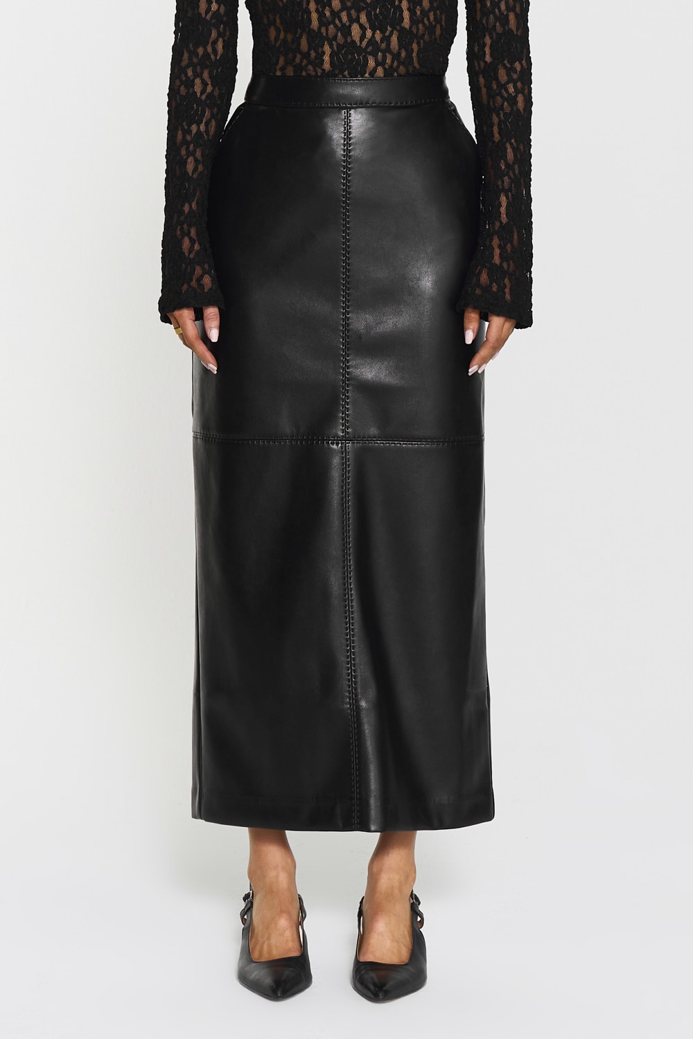 Yara Faux Leather Skirt