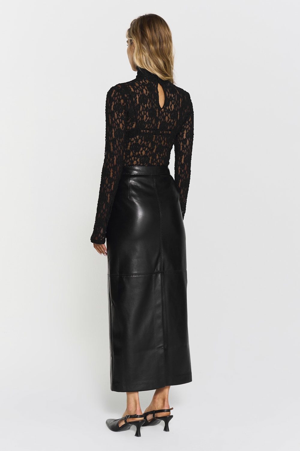 Yara Faux Leather Skirt