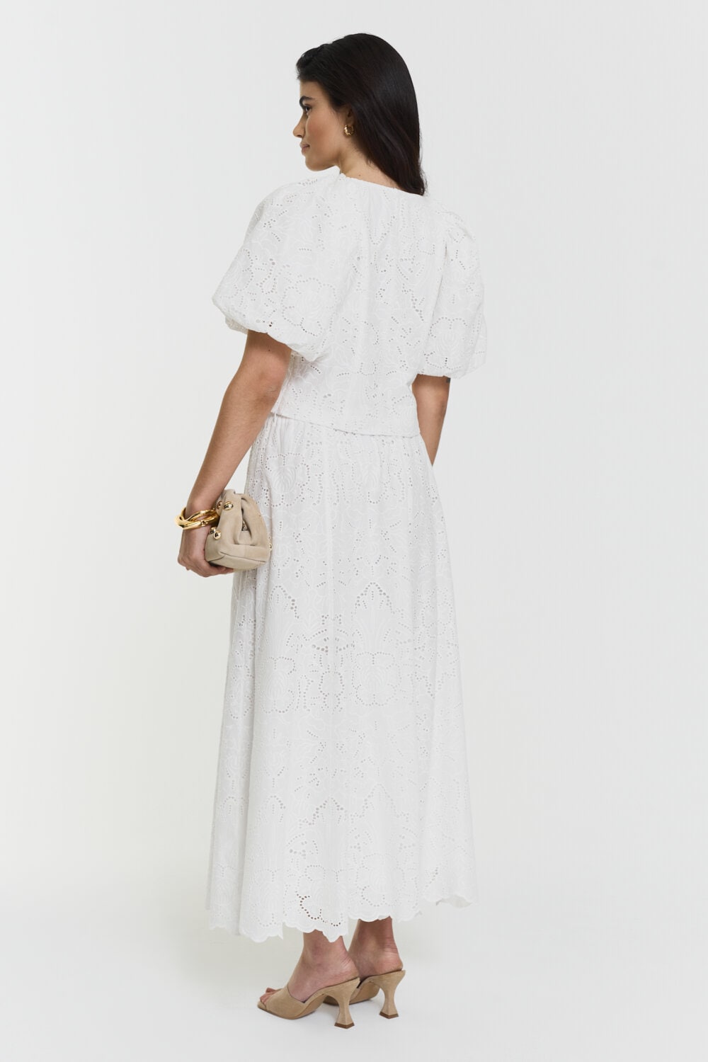 Janice Broderie Skirt