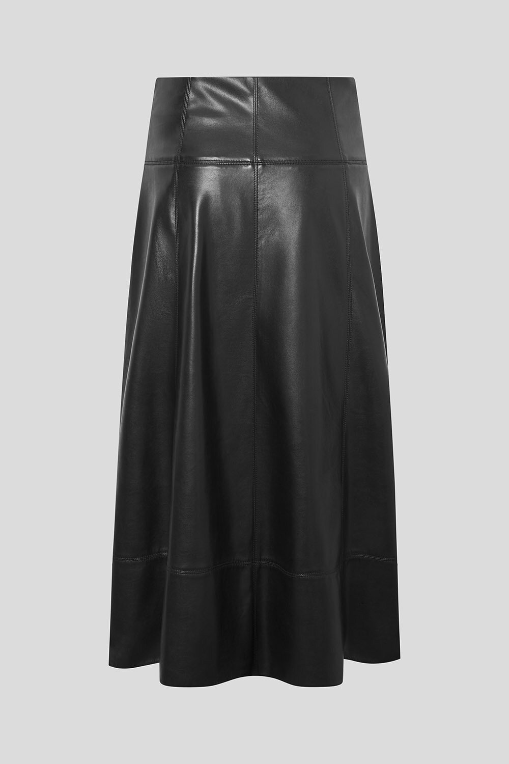 Page Faux Leather Skirt