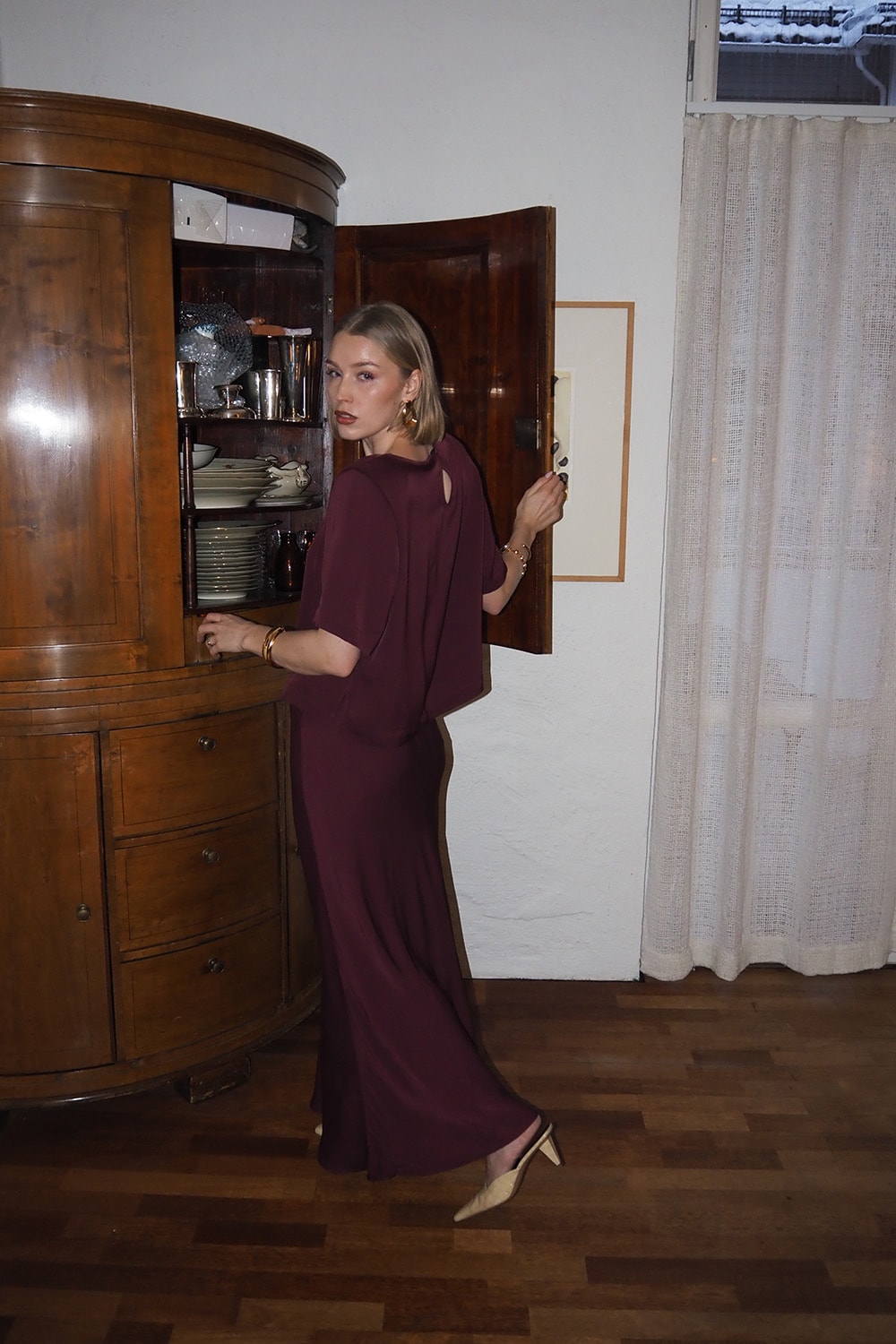 Tyne Satin Skirt