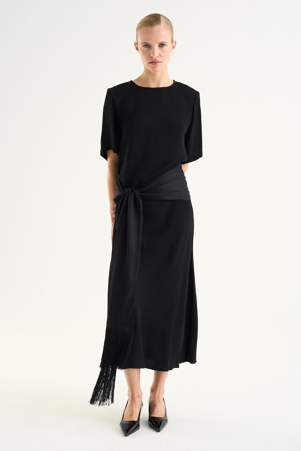 Tyne Satin Skirt