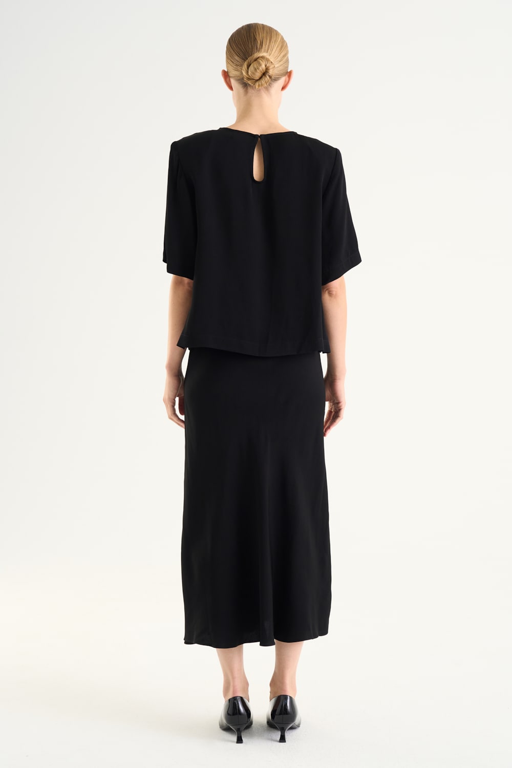 Tyne Satin Skirt