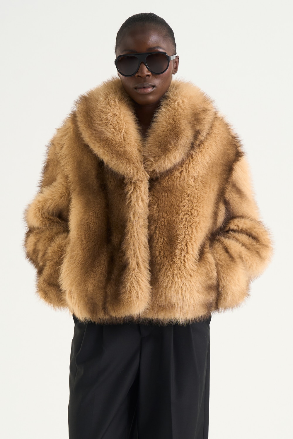 Evadne Faux Fur Jacket
