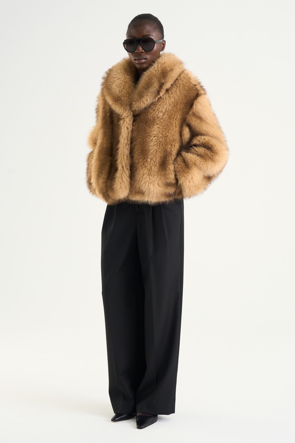 Evadne Faux Fur Jacket