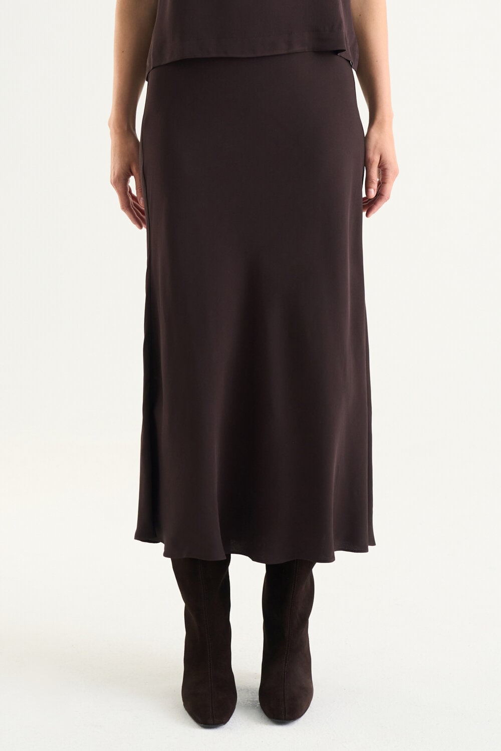 Tyne Satin Skirt