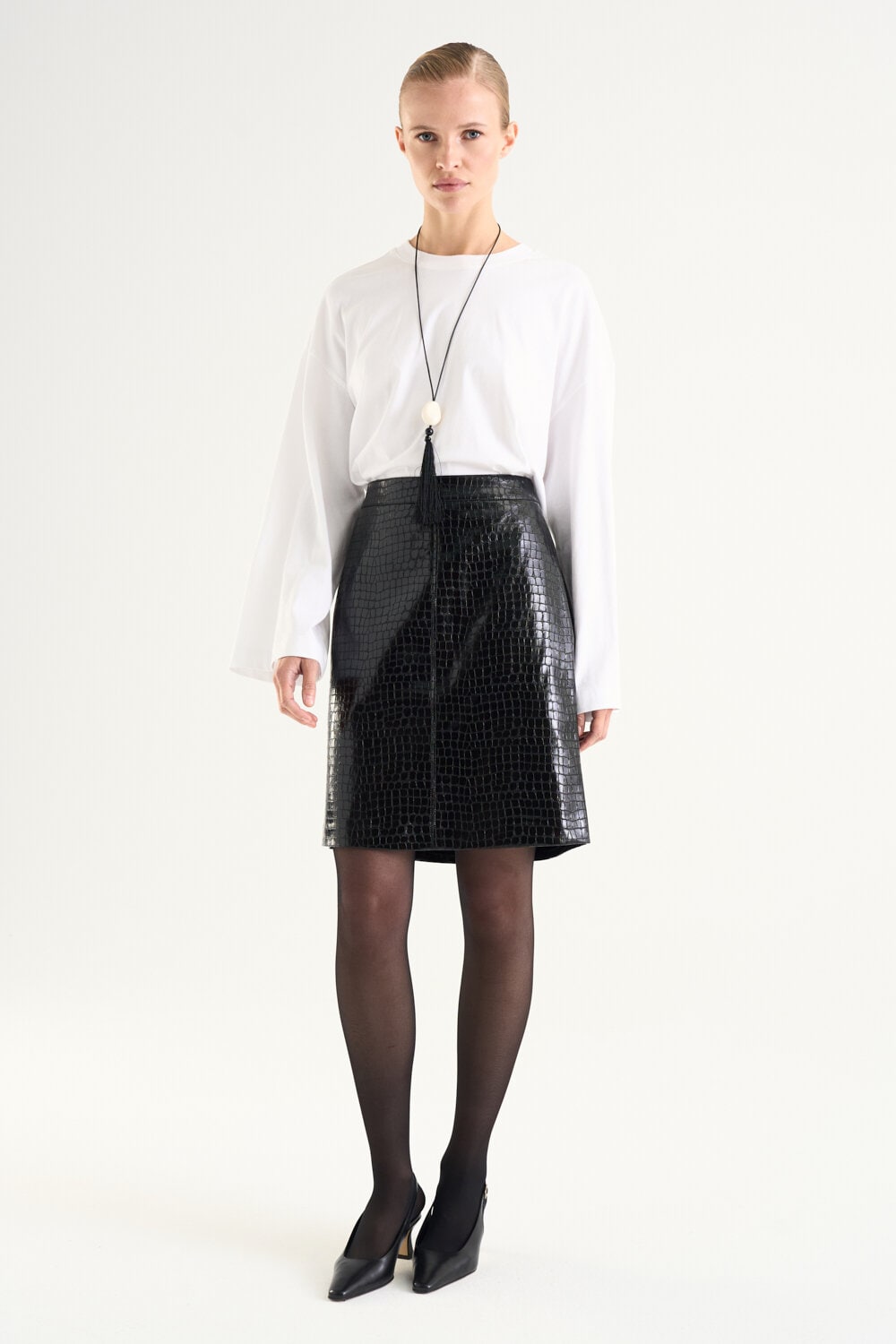 Ramona Faux Leather Skirt