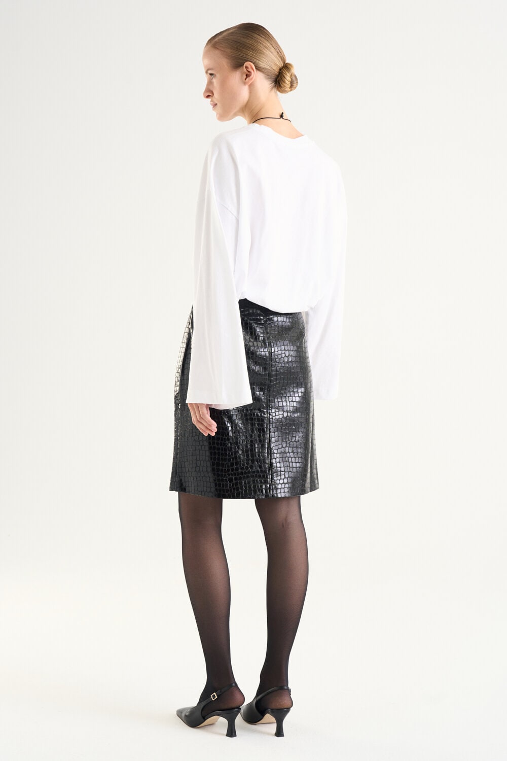 Ramona Faux Leather Skirt