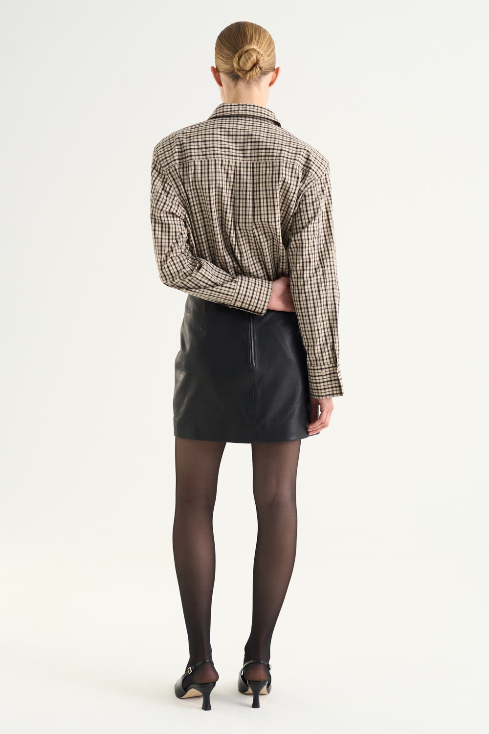 Helia Leather Skirt