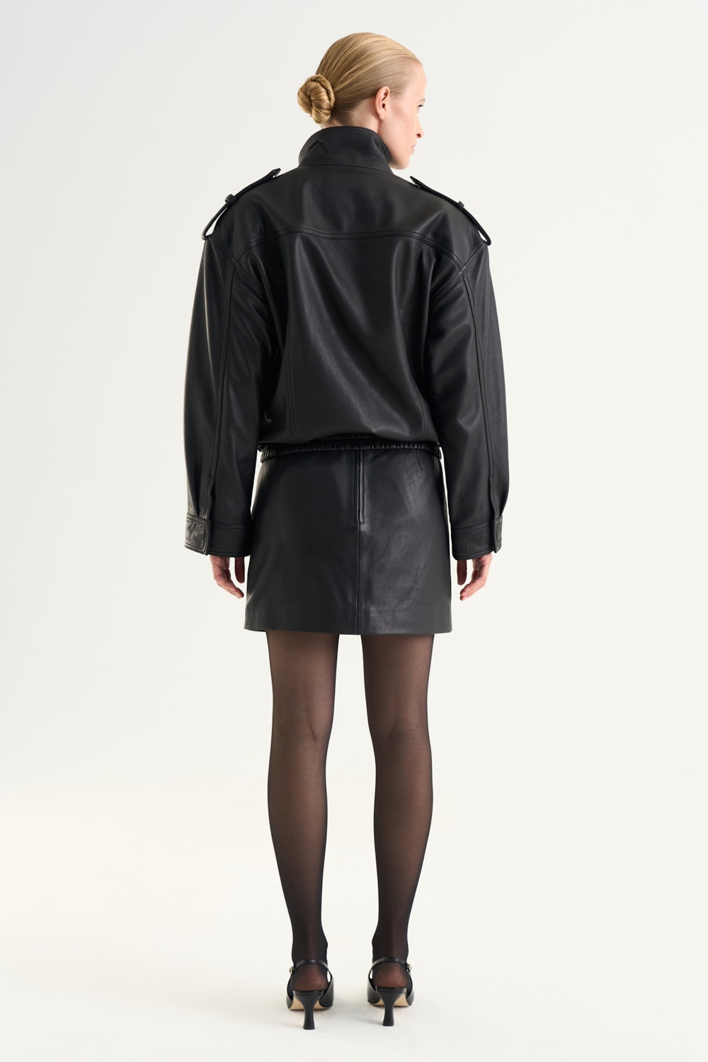 Helia Leather Skirt