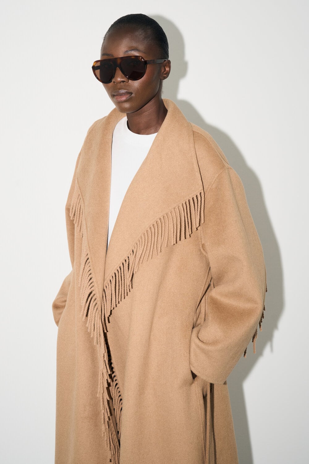 Delia Fringe Coat