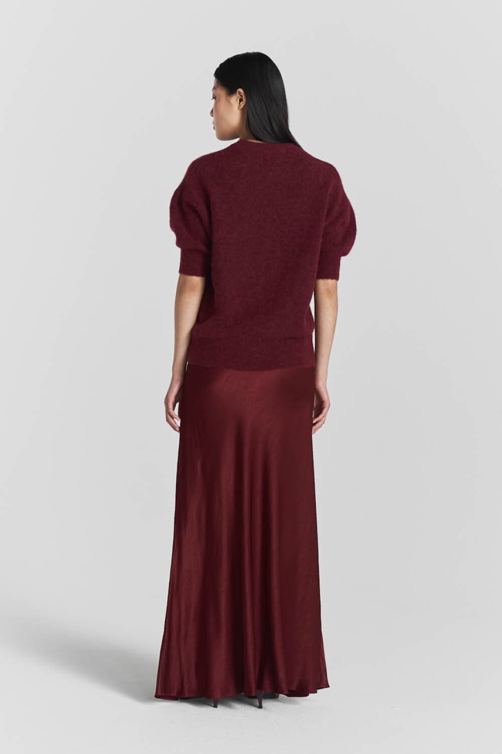 Tyne Satin Maxi Skirt