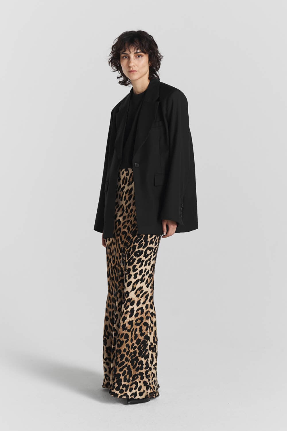 Satin maxi skirt print discount