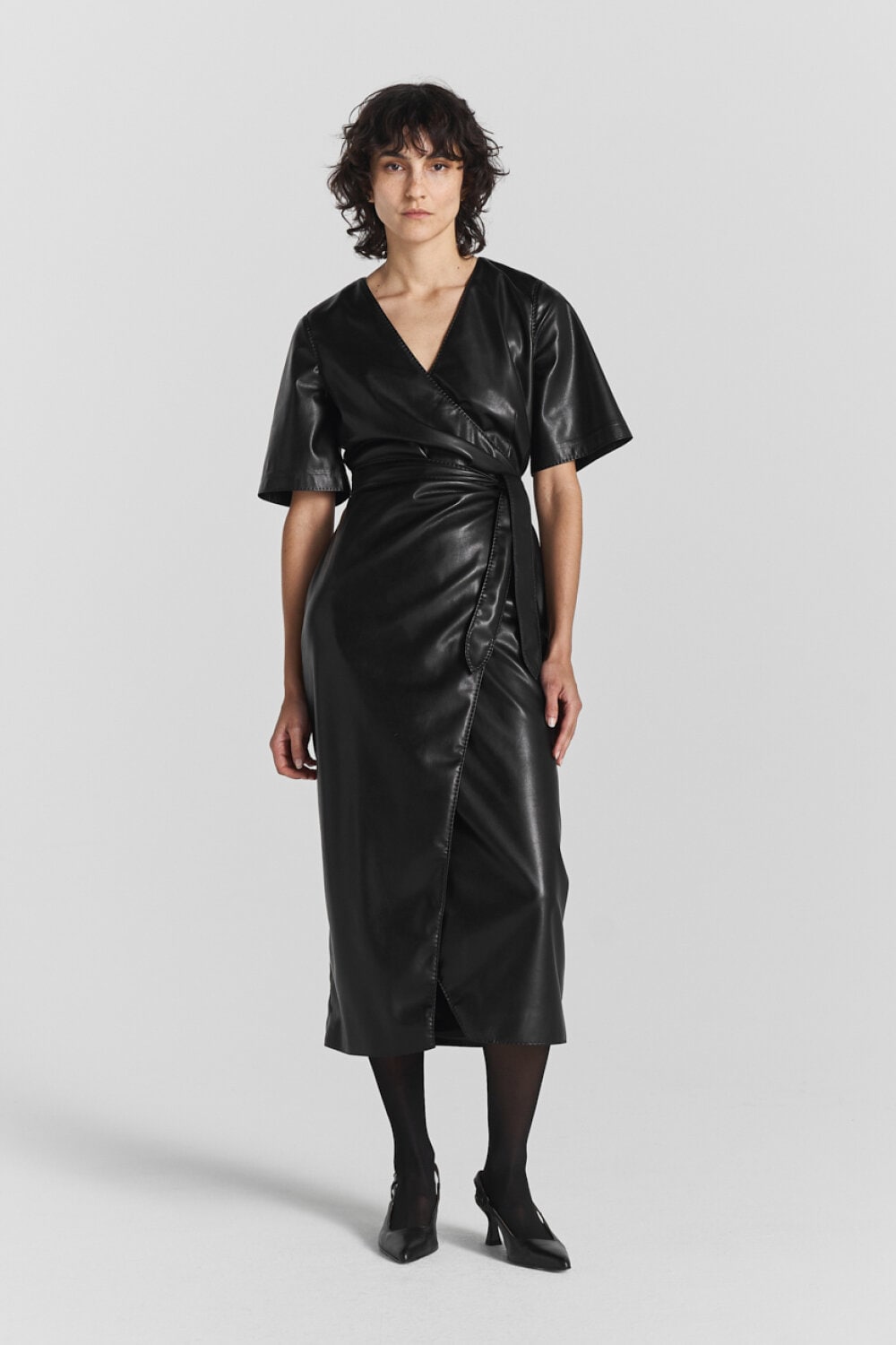 Ella Faux Leather Dress