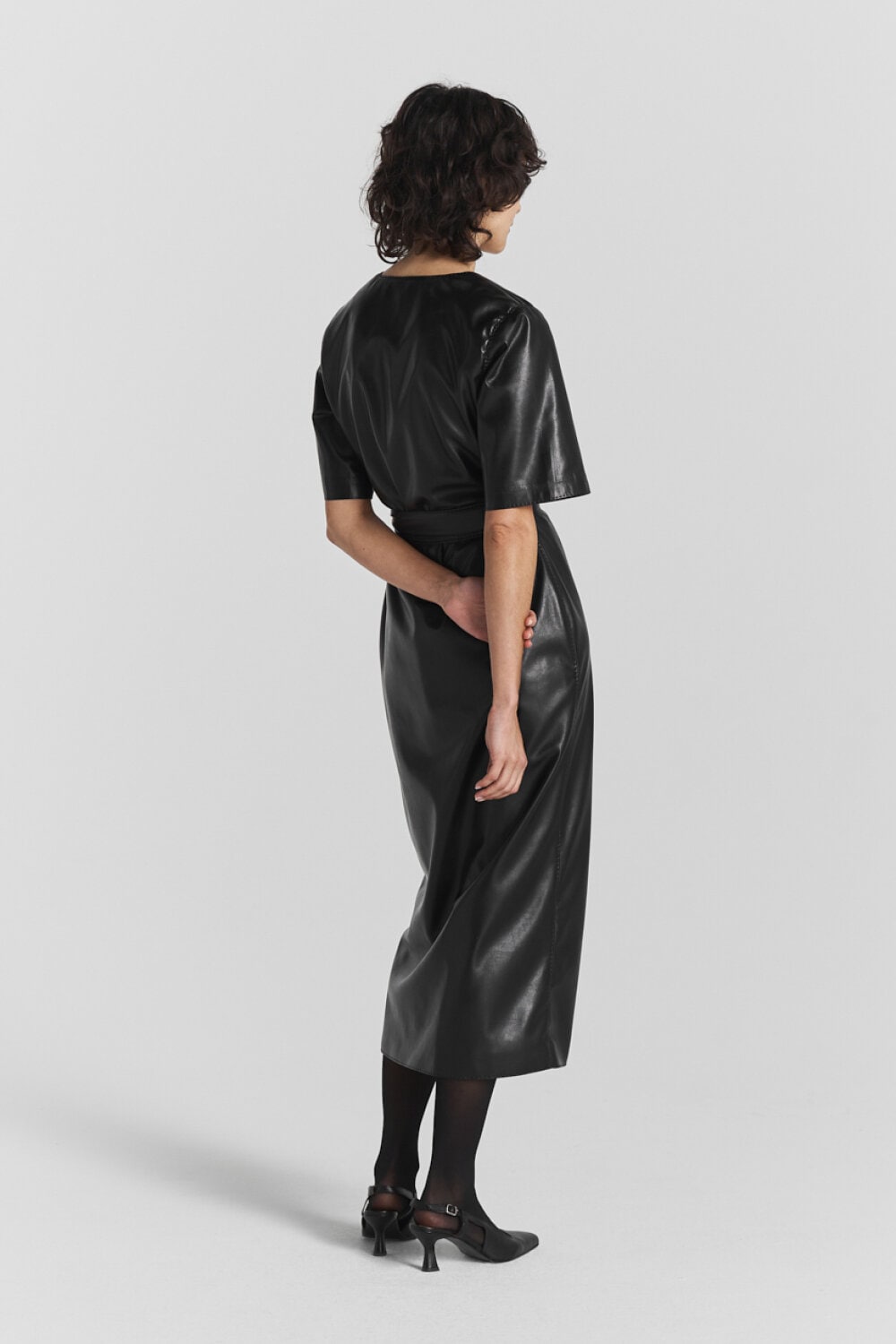 Ella Faux Leather Dress