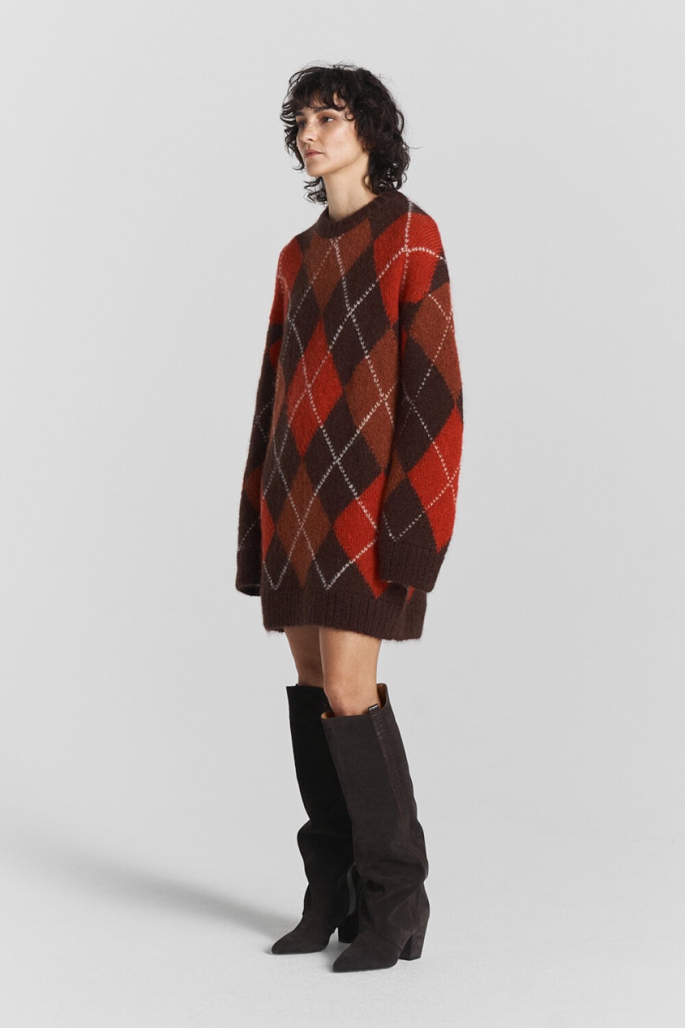 Kallie Argyle Mohair Sweater