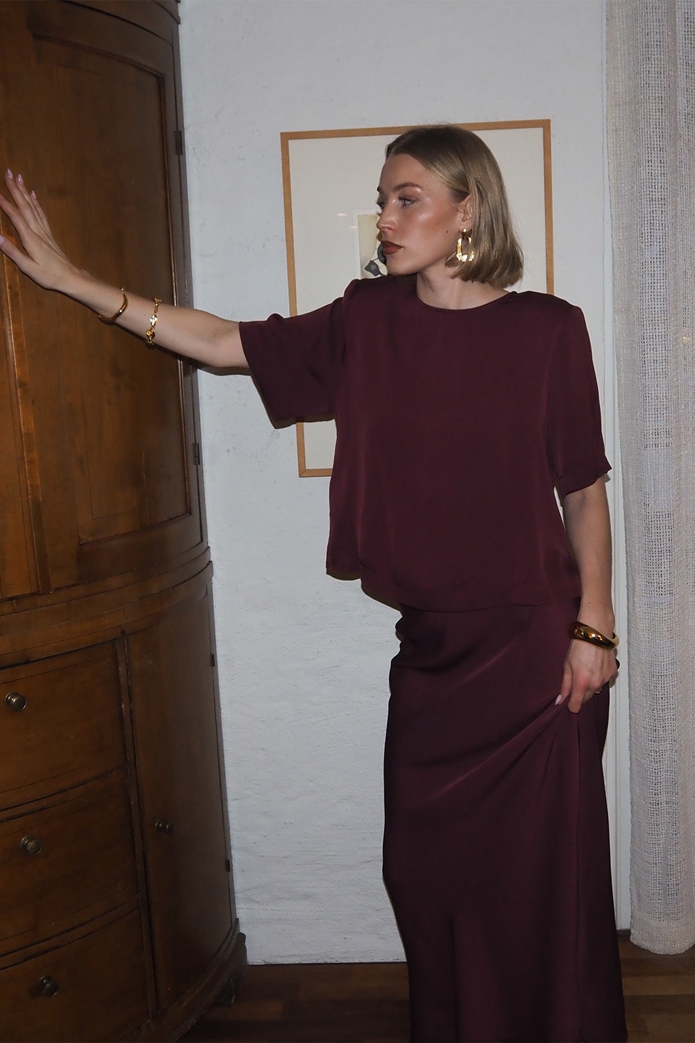 Leonie Satin Tee