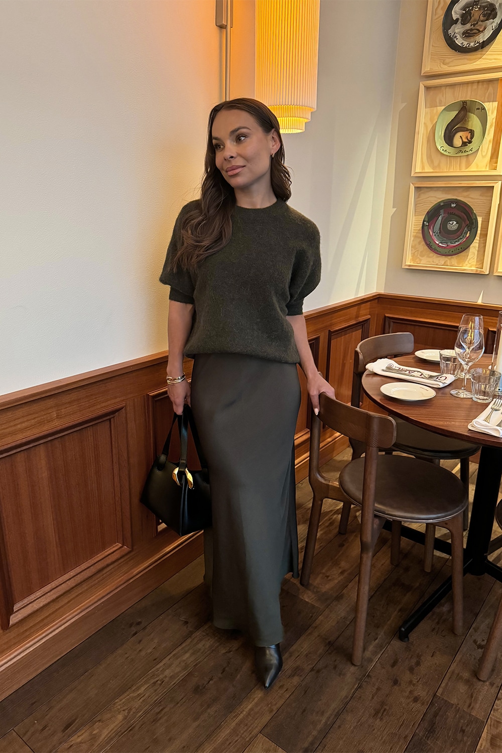 Tyne Satin Skirt
